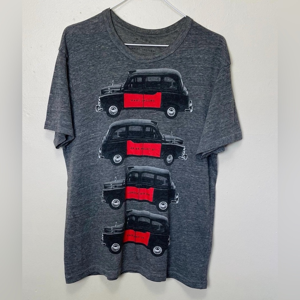 Marc Jacobs - London Taxi cab graphic tee in heathers grey | Women’s Medium